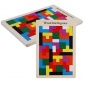 厂家儿童益智椴木彩色积木早教俄罗斯几何方块拼图**积木