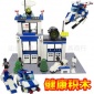 一件代发零售男孩城市局大楼总署拼装益智组装积木玩具