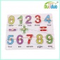 批发零售木制玩具 （白底）认知0-9数字手抓板 宝宝识字木质拼图